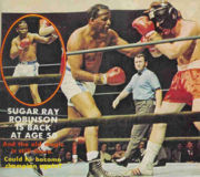 1972-Boxing Magazine-Mike Nixon and Sugar Ray Exhibition